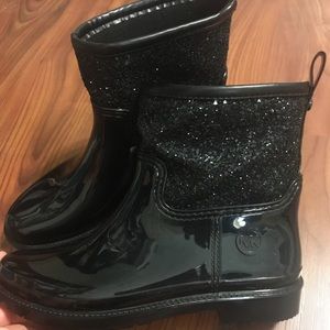 Michael Kors glitter rain boots